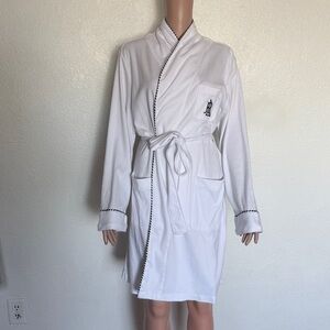SOLD Lauren Ralph Lauren White Robe with Embroidered Monogram size XL